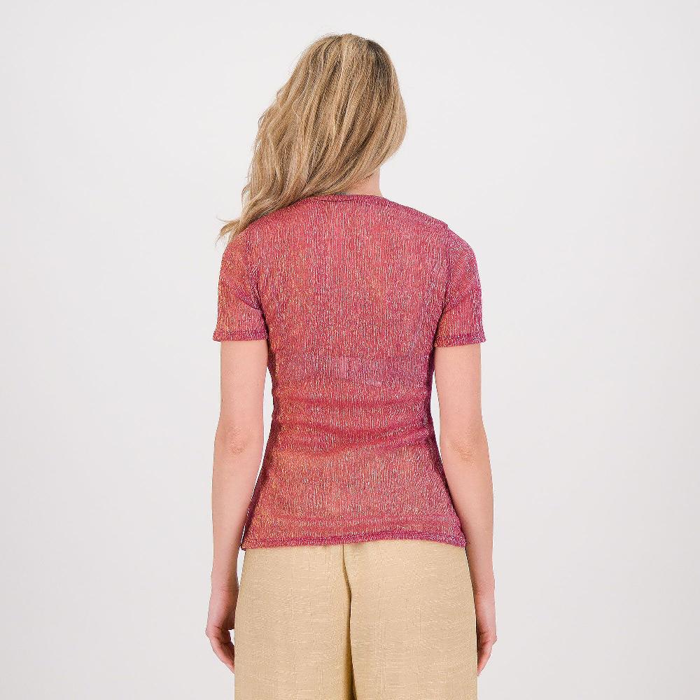 QVC SottoMarino Maglia A Manica Corta Con Filato Lamé