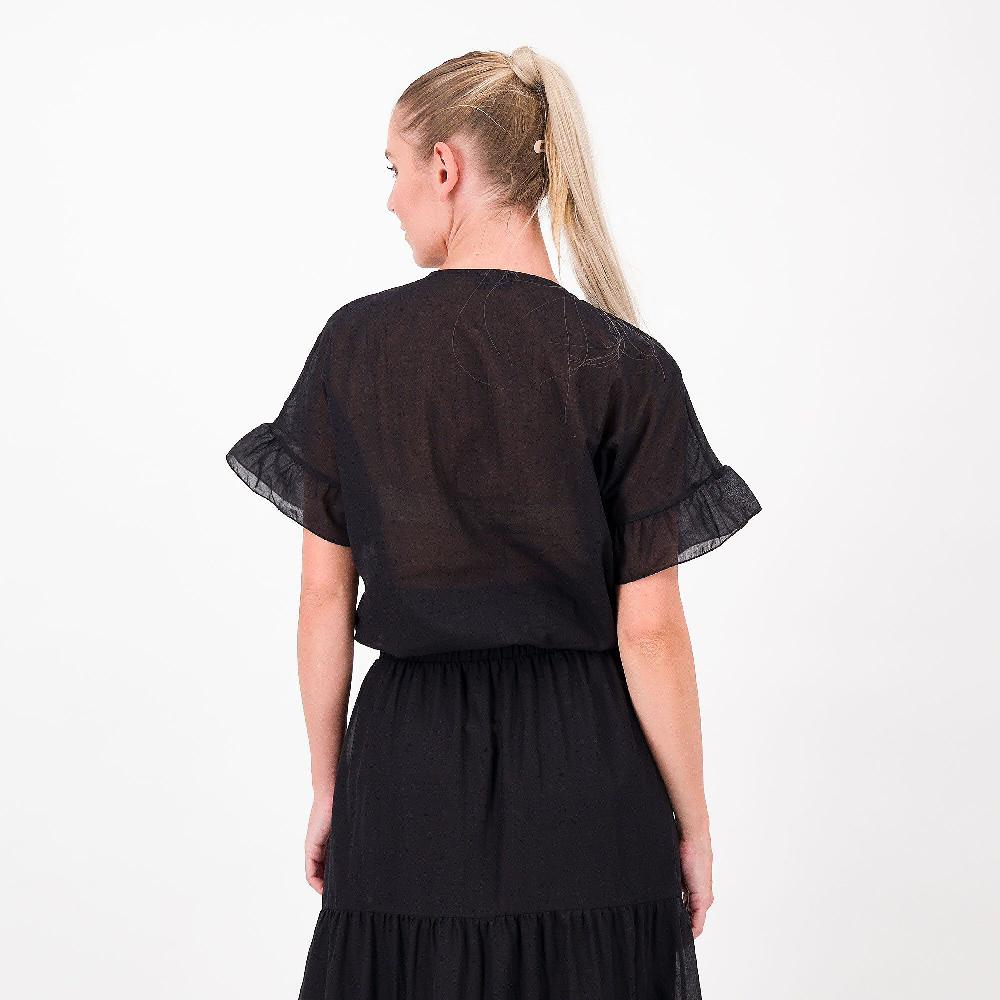 QVC SottoMarino Maglia In Mussola Di Cotone Con Scollo A V E Maniche Scese