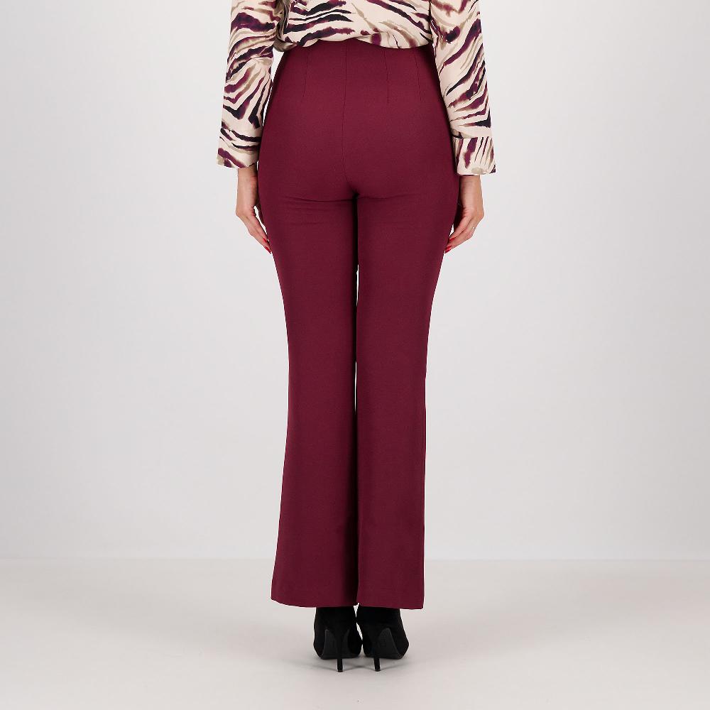 QVC SottoMarino Pantaloni A Zampa In Crêpe Bielastico Con Cintura E Fibbia