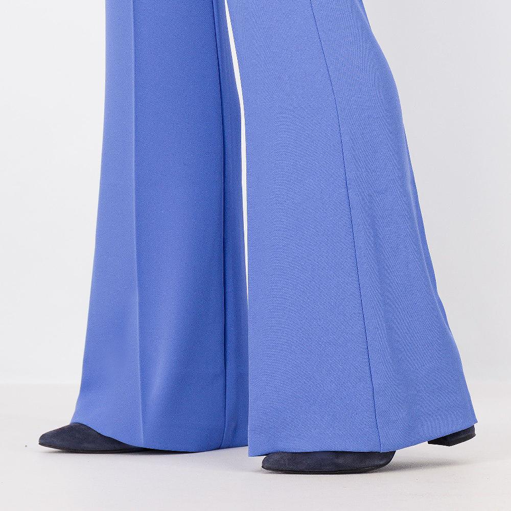 QVC SottoMarino Pantaloni A Zampa In Tessuto Fluido