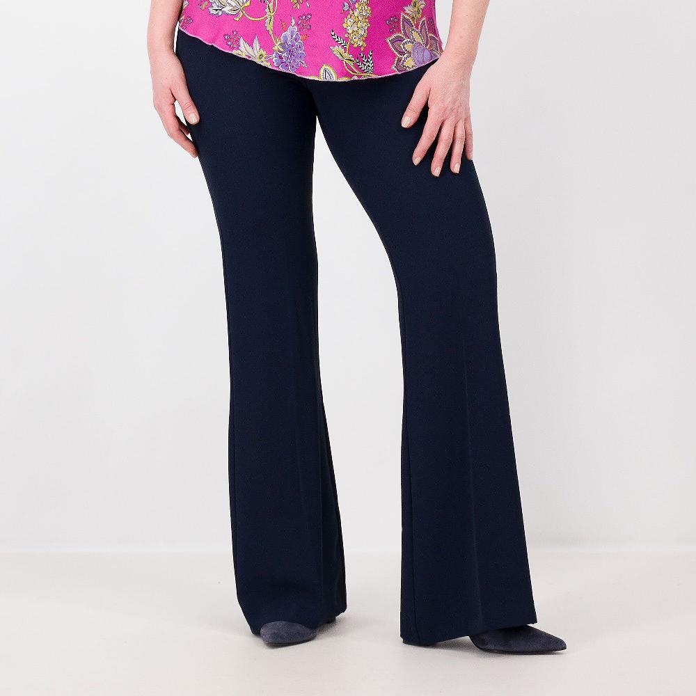 QVC SottoMarino Pantaloni a zampa in tessuto fluido