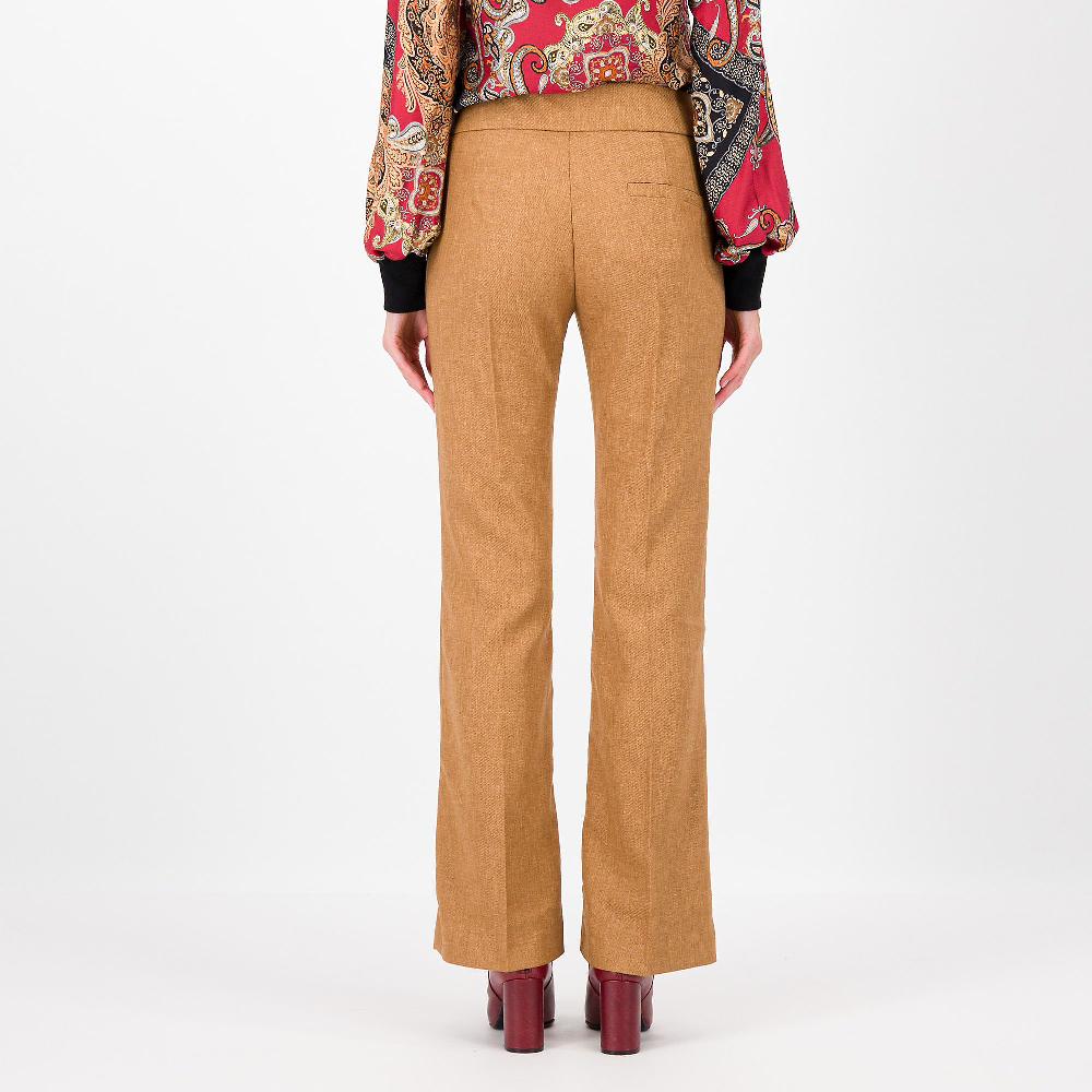 QVC SottoMarino Pantaloni A Zampetta In Tessuto Screziato