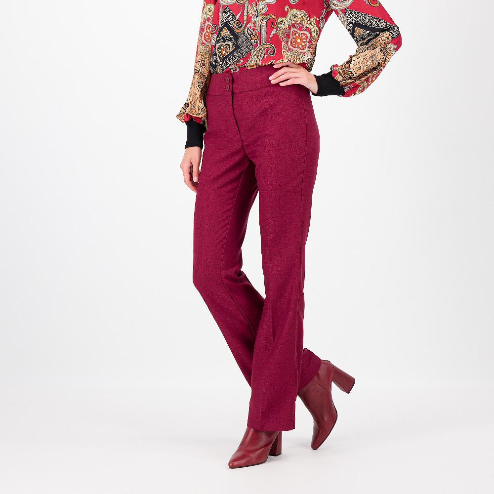 QVC SottoMarino Pantaloni a zampetta in tessuto screziato
