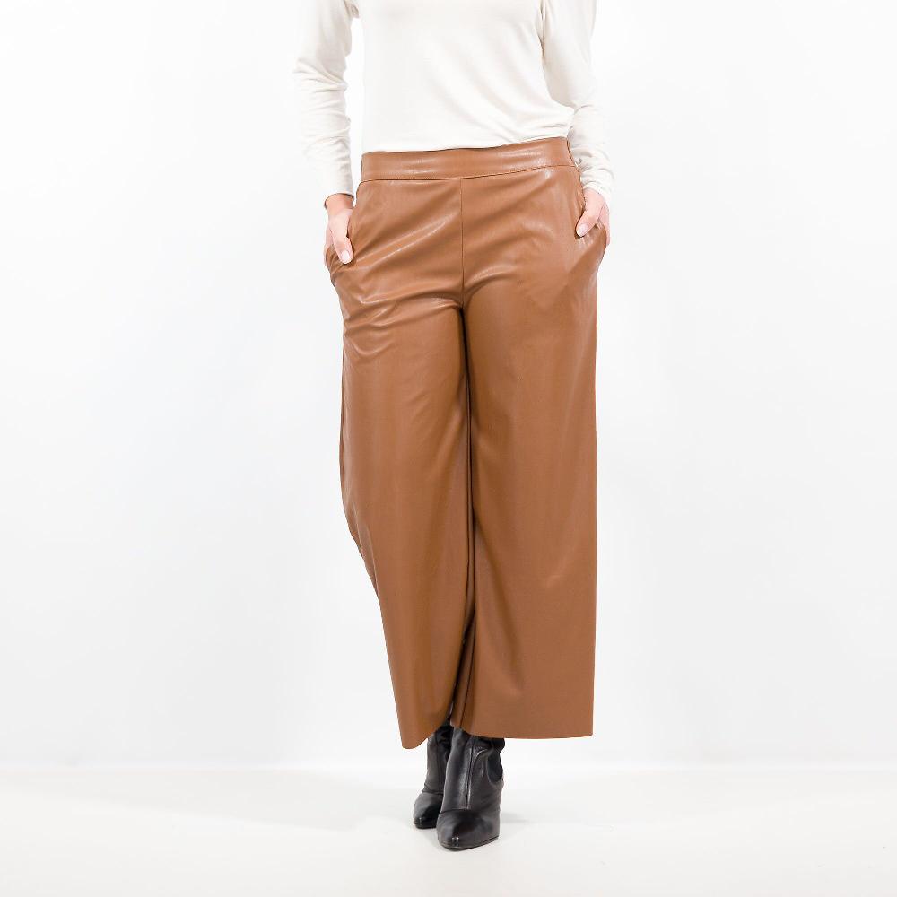 QVC SottoMarino Pantaloni cropped in tessuto spalmato