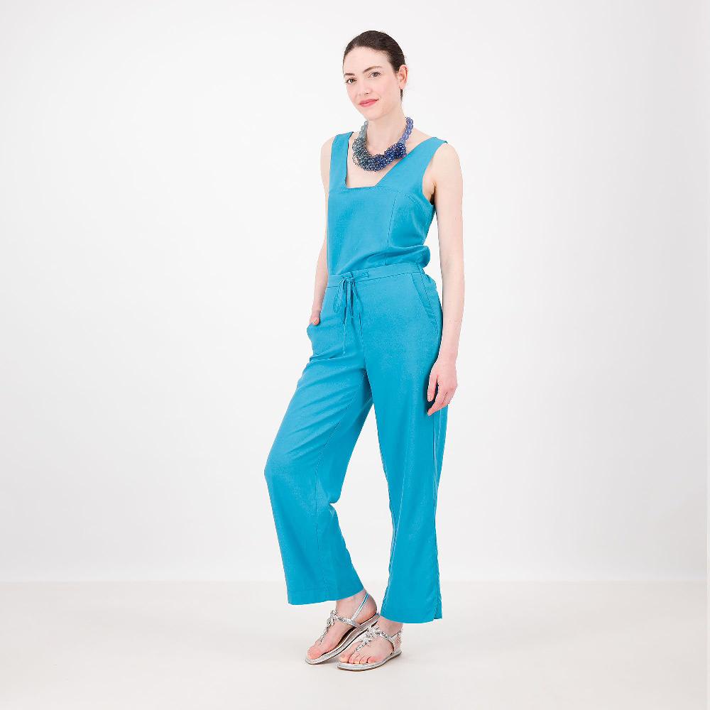 QVC SottoMarino Pantaloni Gamba Dritta In Viscosa E Lino