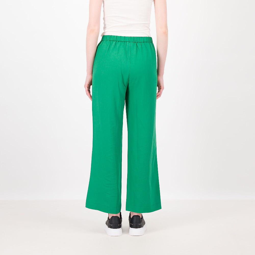 QVC SottoMarino Pantaloni Gamba Dritta In Viscosa E Lino