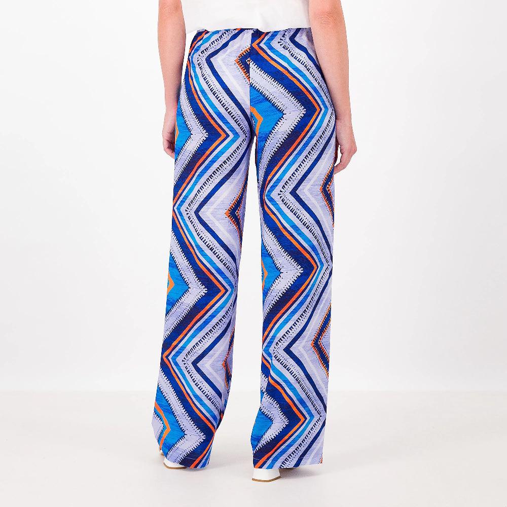 QVC SottoMarino Pantaloni Gamba Dritta In Viscosa Fantasia