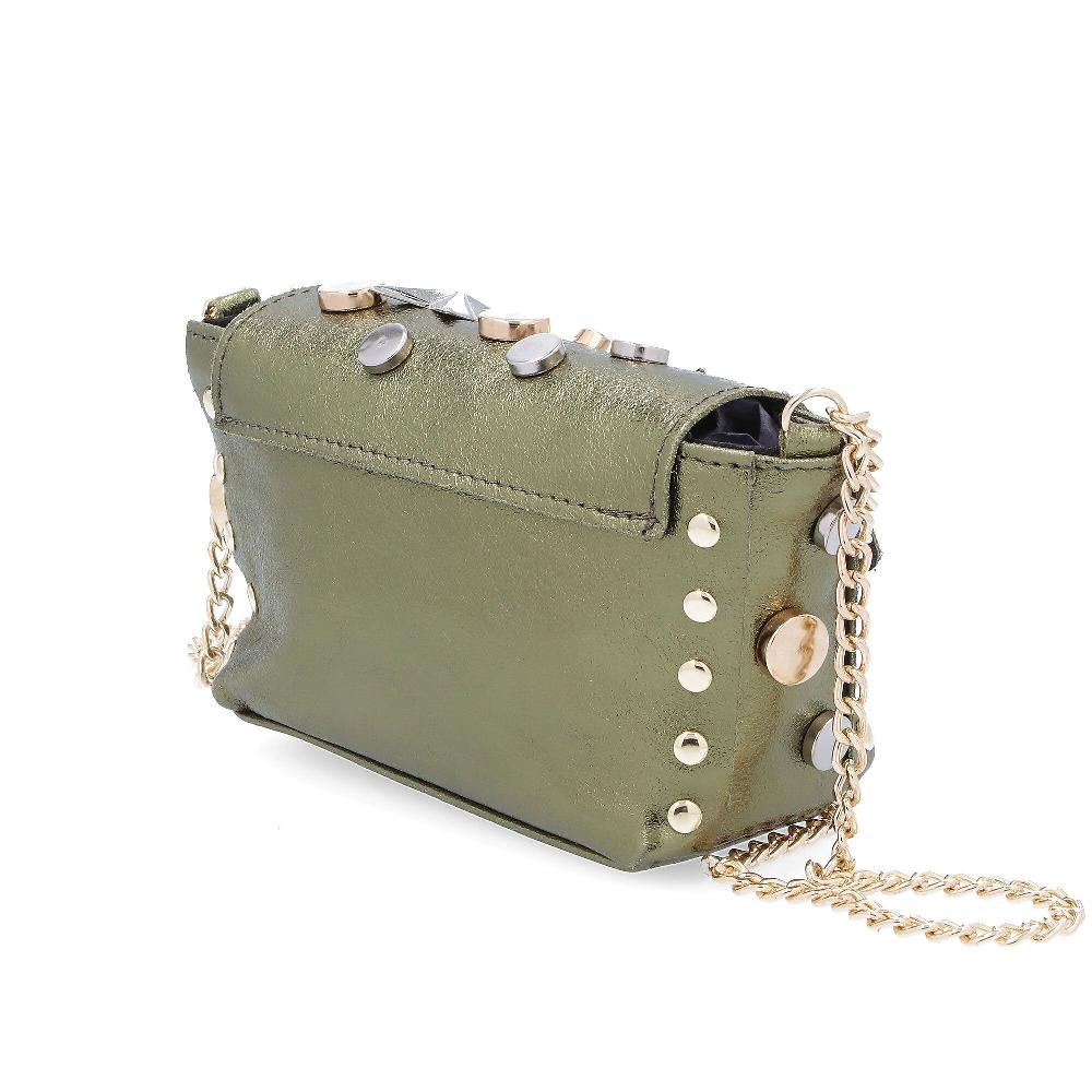 QVC Stefano Ghilardi Borsa A Mano E A Tracolla Martha 111 In Pelle Con Borchie