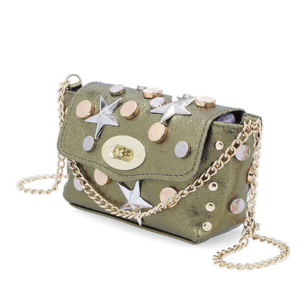 QVC Stefano Ghilardi Borsa A Mano E A Tracolla Martha 111 In Pelle Con Borchie