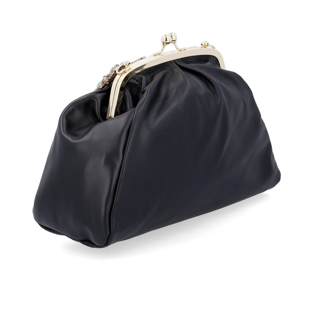 QVC Stefano Ghilardi Borsa A Tracolla In Pelle Con Applicazione Gioiello