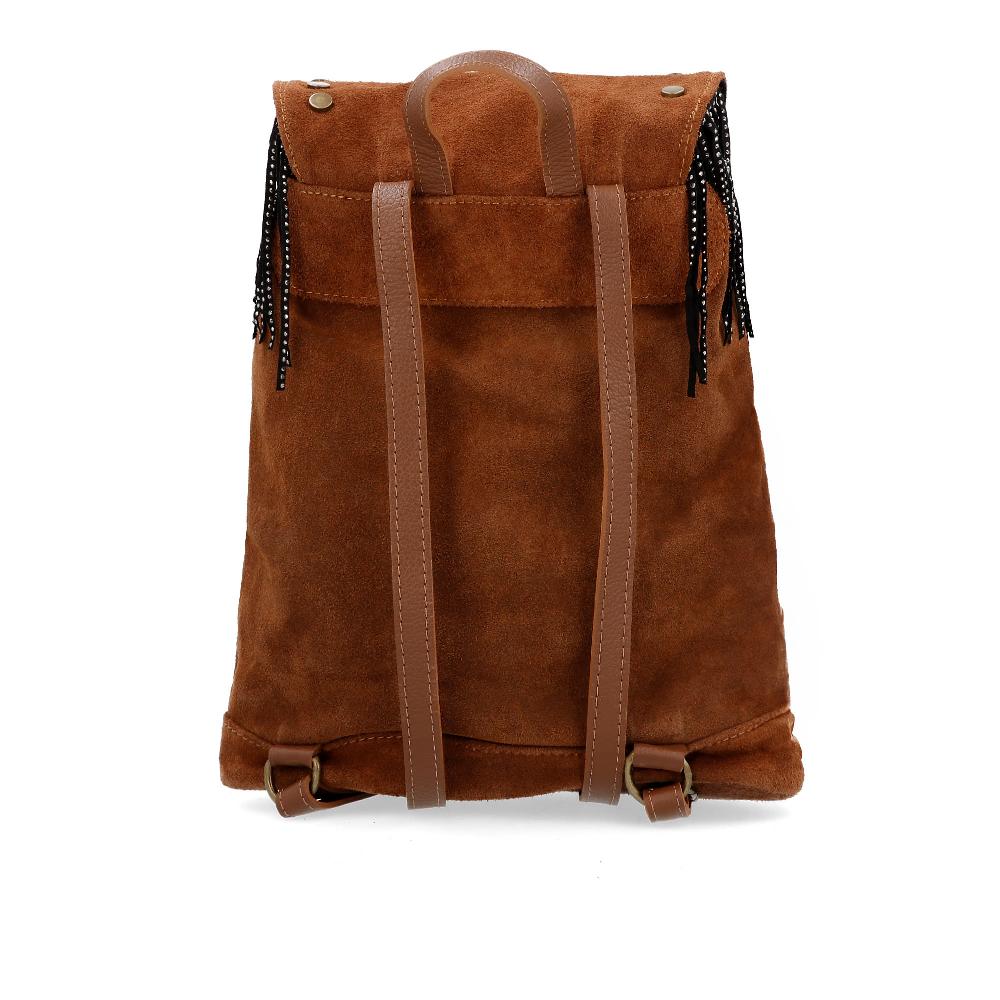 QVC Stefano Ghilardi Zainetto In Camoscio Con Frange E Strass