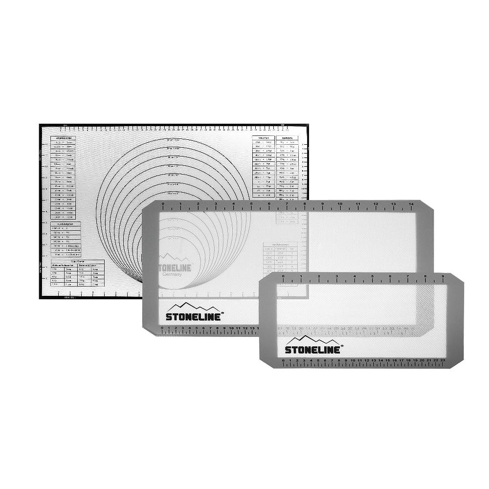 QVC Stoneline 3 tappetini riutilizzabili da forno in silicone