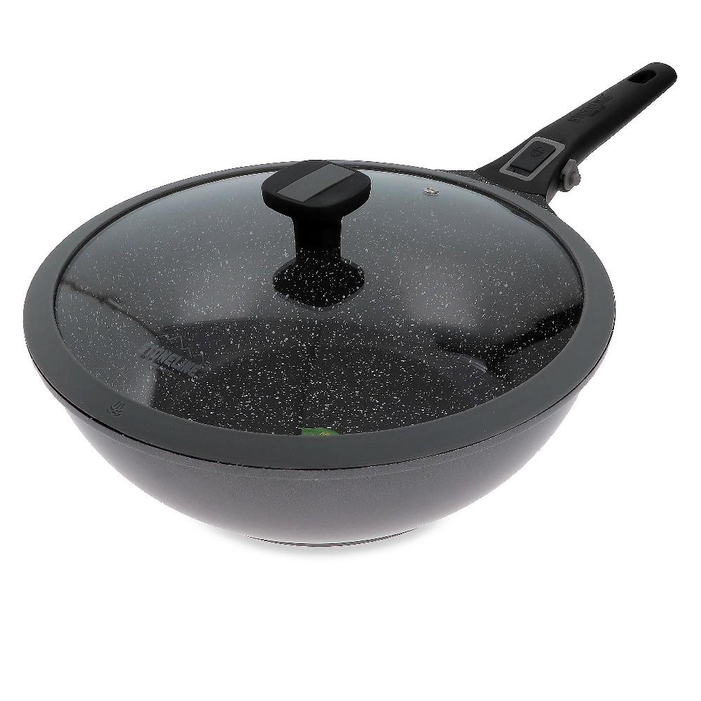QVC Stoneline Imagination Plus Wok 30cm con coperchio