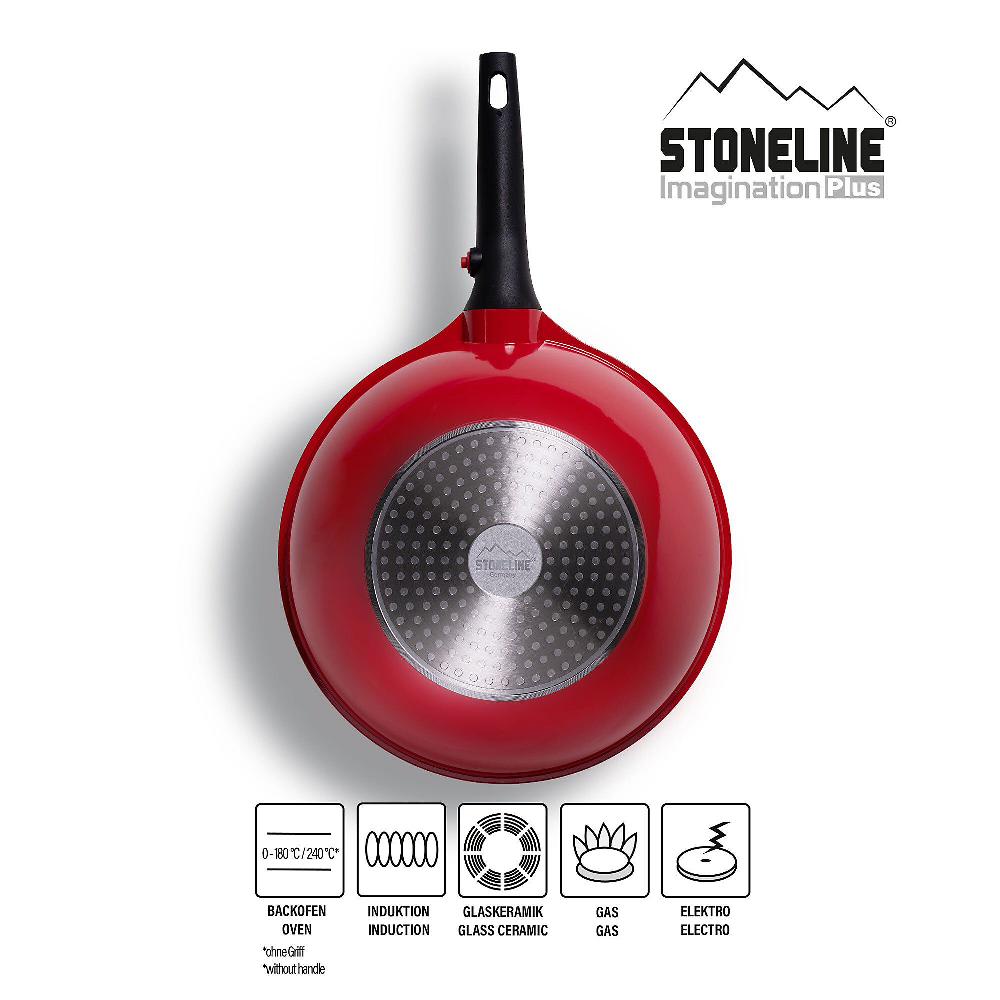 QVC Stoneline Immagination Plus Wok 30cm Con Manico Removibile