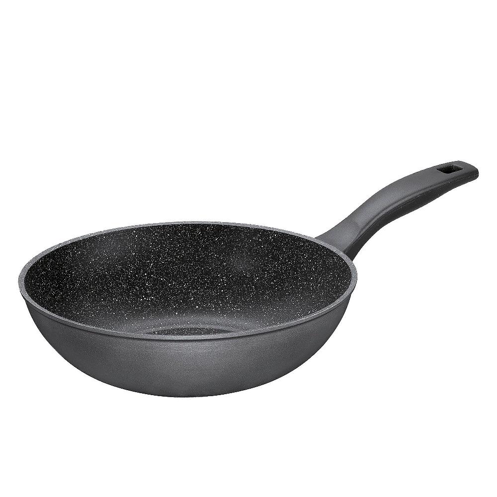 QVC Stoneline Set Di 2 Pezzi Asian Wok 30 Cm E Cucchiaio Da Portata