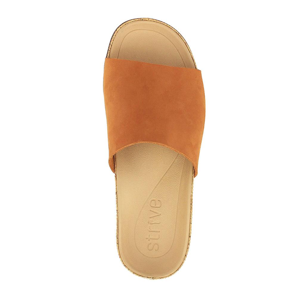 QVC Strive Footwear Ciabatta Con Fascia Frontale In Pelle Scamosciata