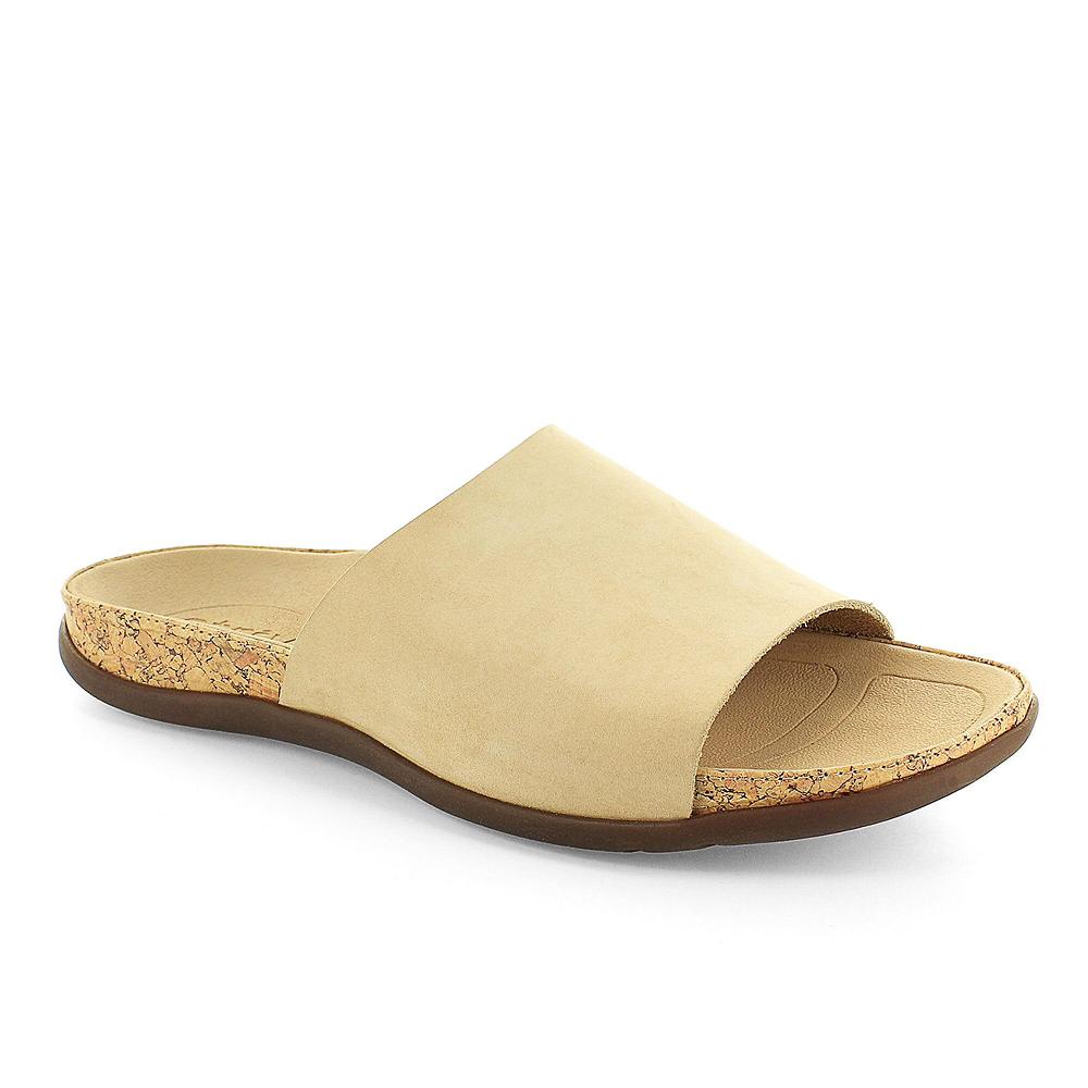 QVC Strive Footwear Ciabatta con fascia frontale in pelle scamosciata