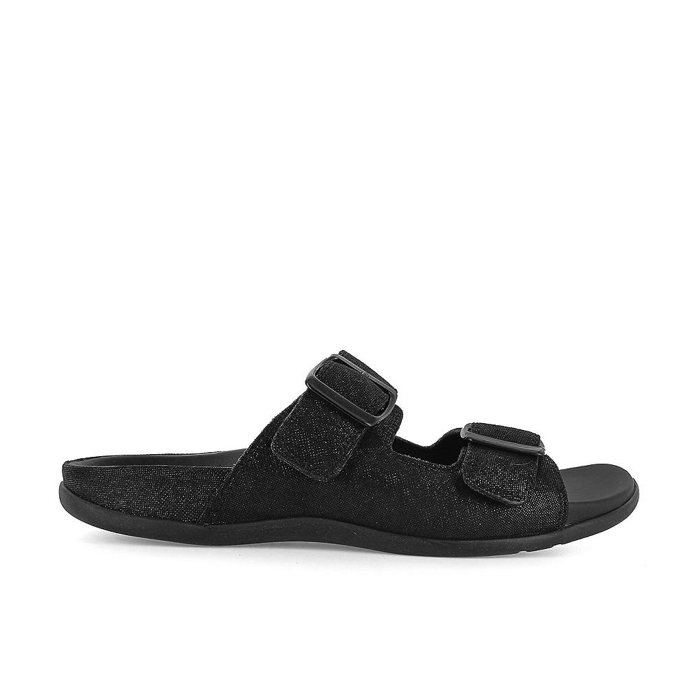 QVC Strive Footwear Ciabatta In Pelle Fascette Regolabili E Fibbia