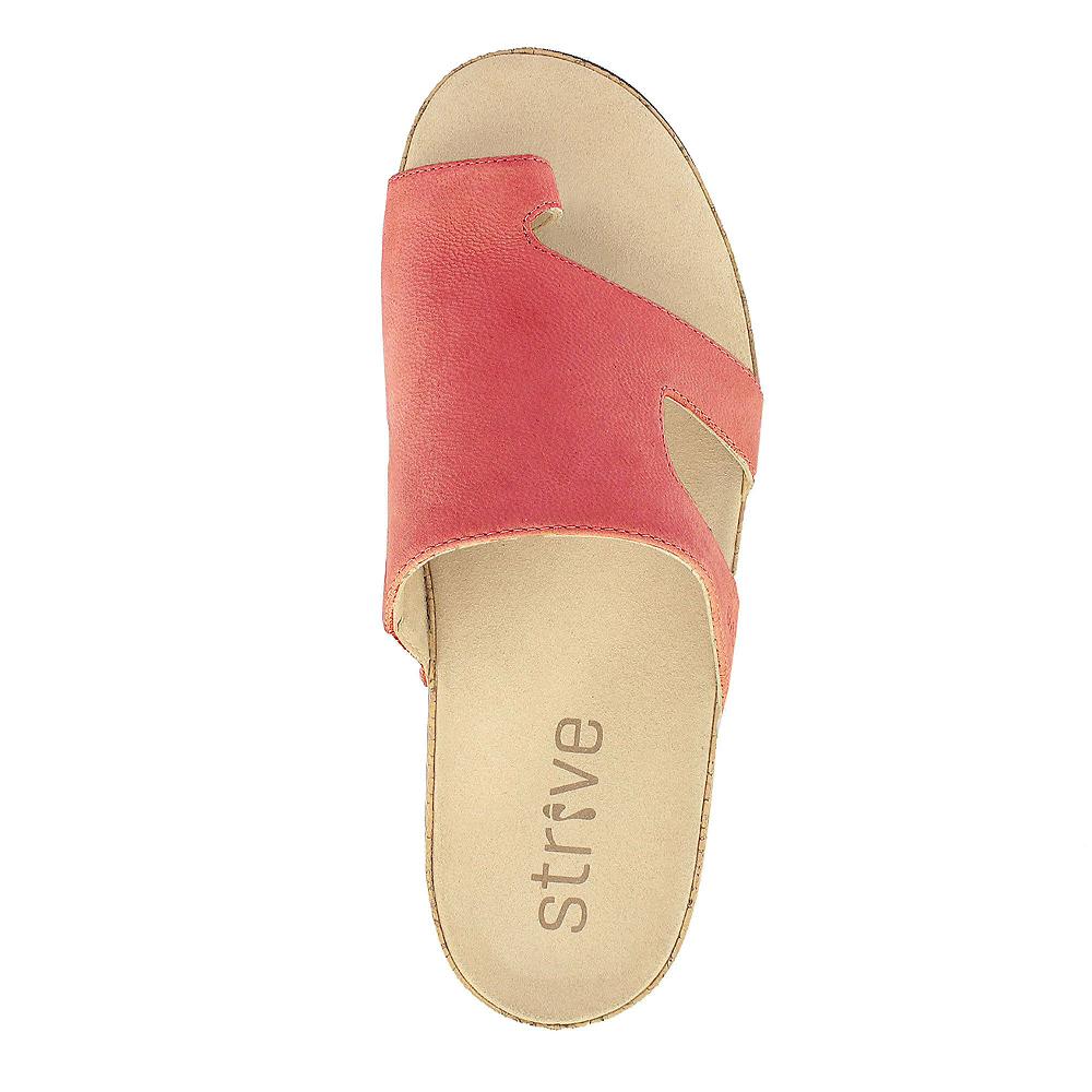QVC Strive Footwear Infradito In Pelle Con Soletta In Memory Foam