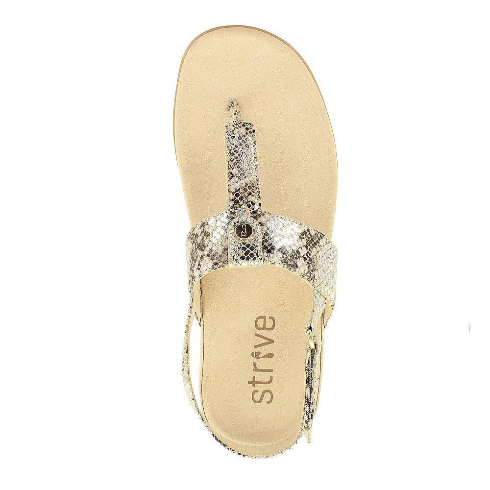 QVC Strive Footwear Sandali In Pelle Con Velcro E Soletta Memory Foam