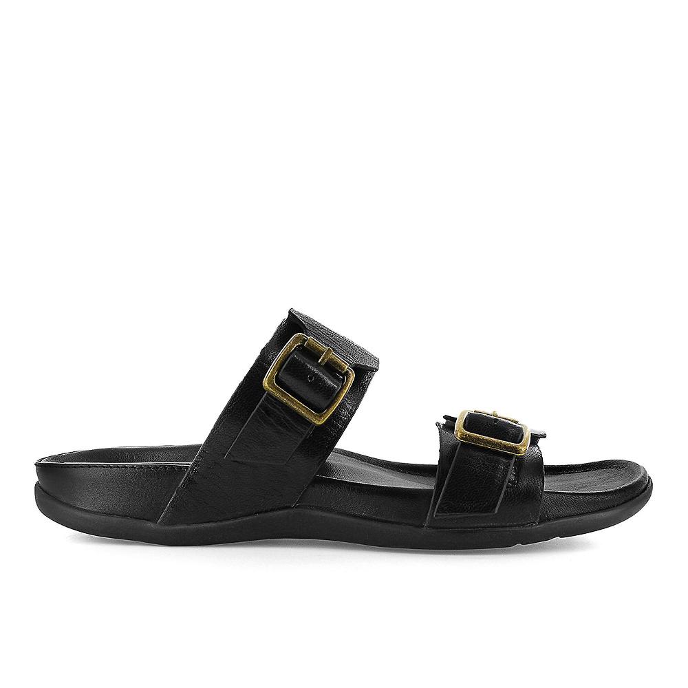 QVC Strive Footwear Sandalo In Pelle Con Doppia Fascia Regolabile Soletta Ortotica