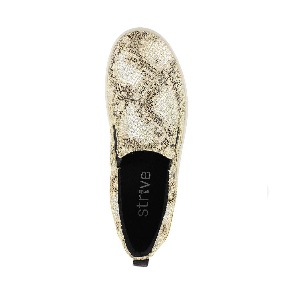 QVC Strive Footwear Slip On In Pelle Con Inserti Elastici Soletto Imbottito