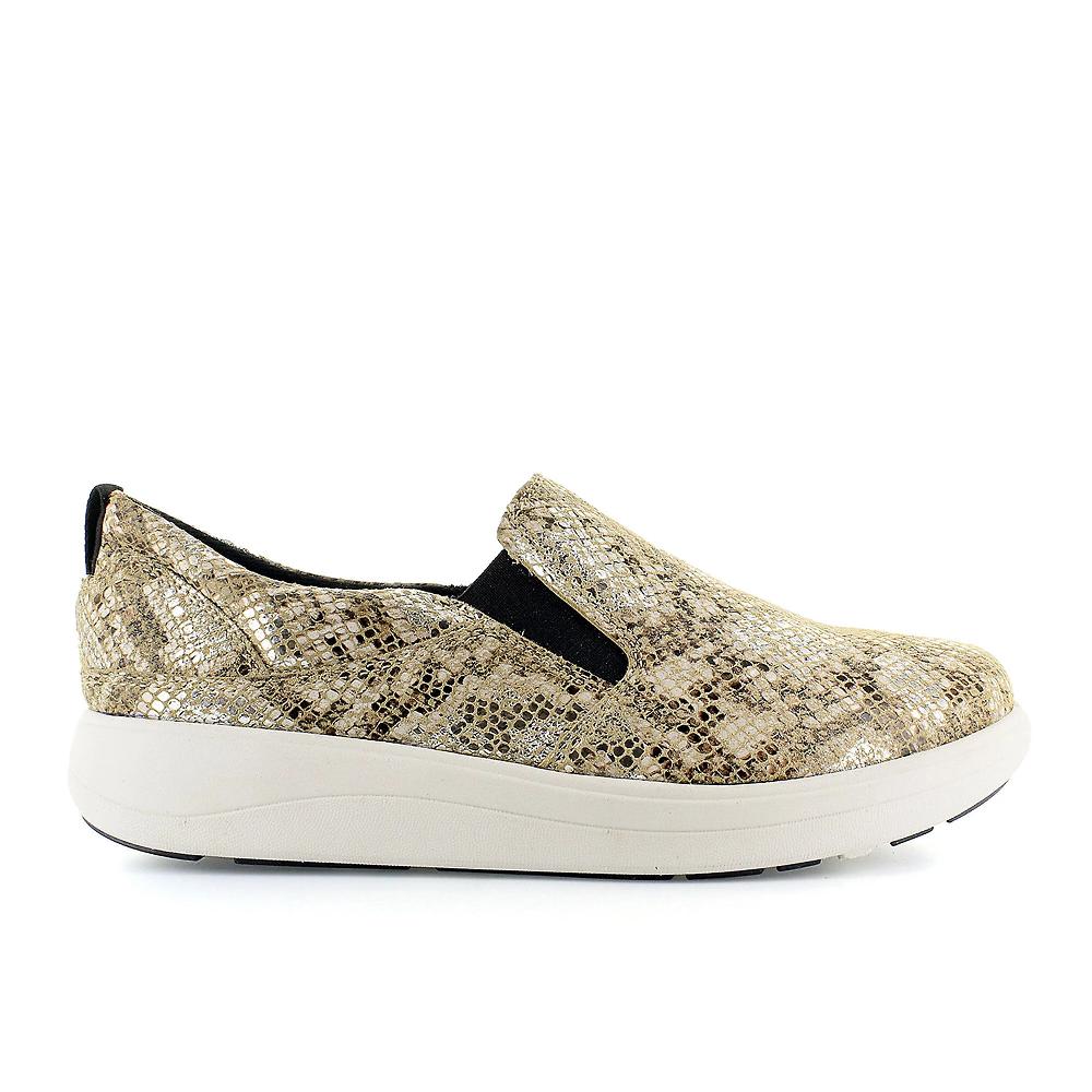 QVC Strive Footwear Slip On In Pelle Con Inserti Elastici Soletto Imbottito