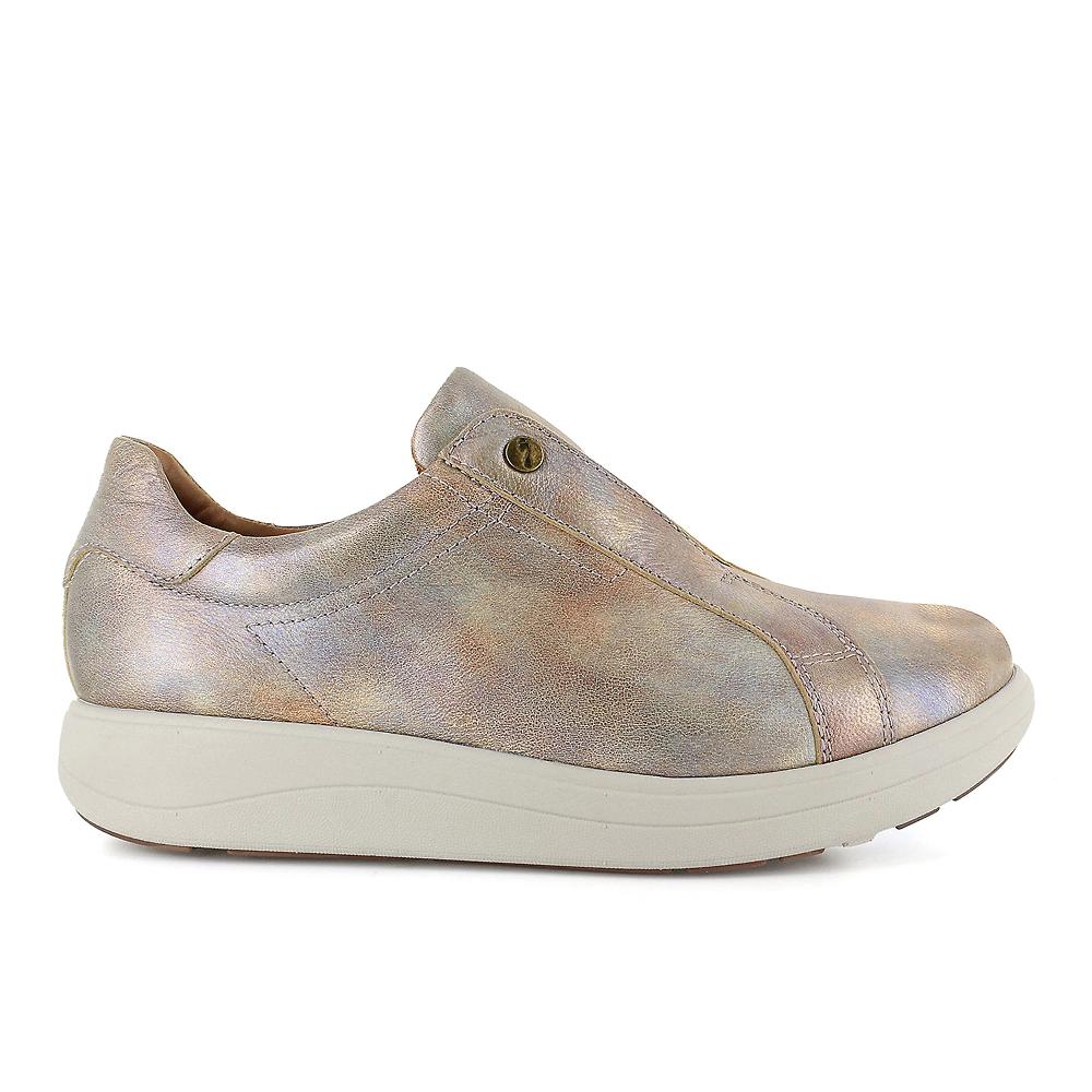 QVC Strive Footwear Slip On In Pelle Con Zip E Soletta Memory Foam