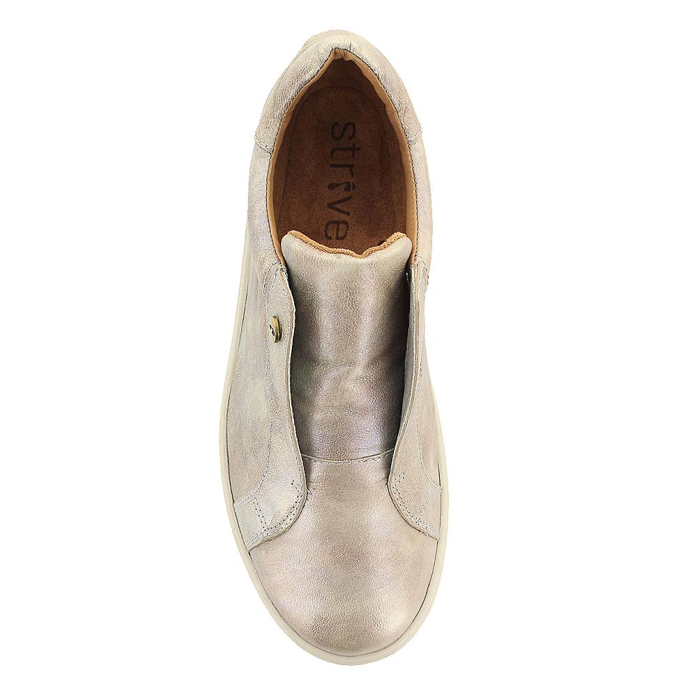 QVC Strive Footwear Slip On In Pelle Con Zip E Soletta Memory Foam