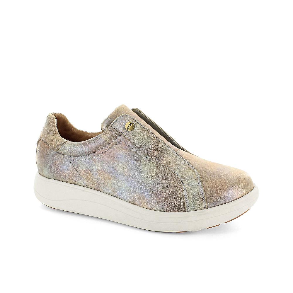 QVC Strive Footwear Slip on in pelle con zip e soletta Memory Foam