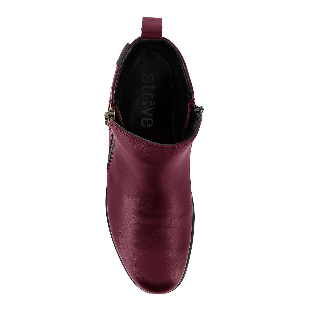 QVC Strive Footwear Stivaletti In Pelle Con Zip Laterale Tacco 3 5 Cm