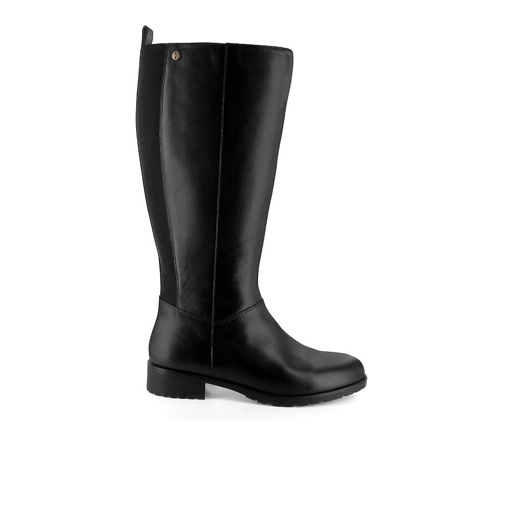 QVC Strive Footwear Stivali In Pelle Con Inserti Elastici E Zip Laterale