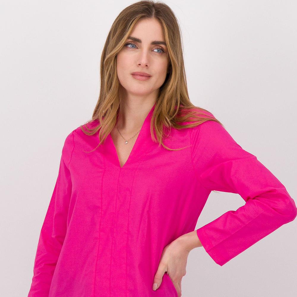 QVC Studio 19 Blusa In Mussola Di Cotone A Maniche Lunghe