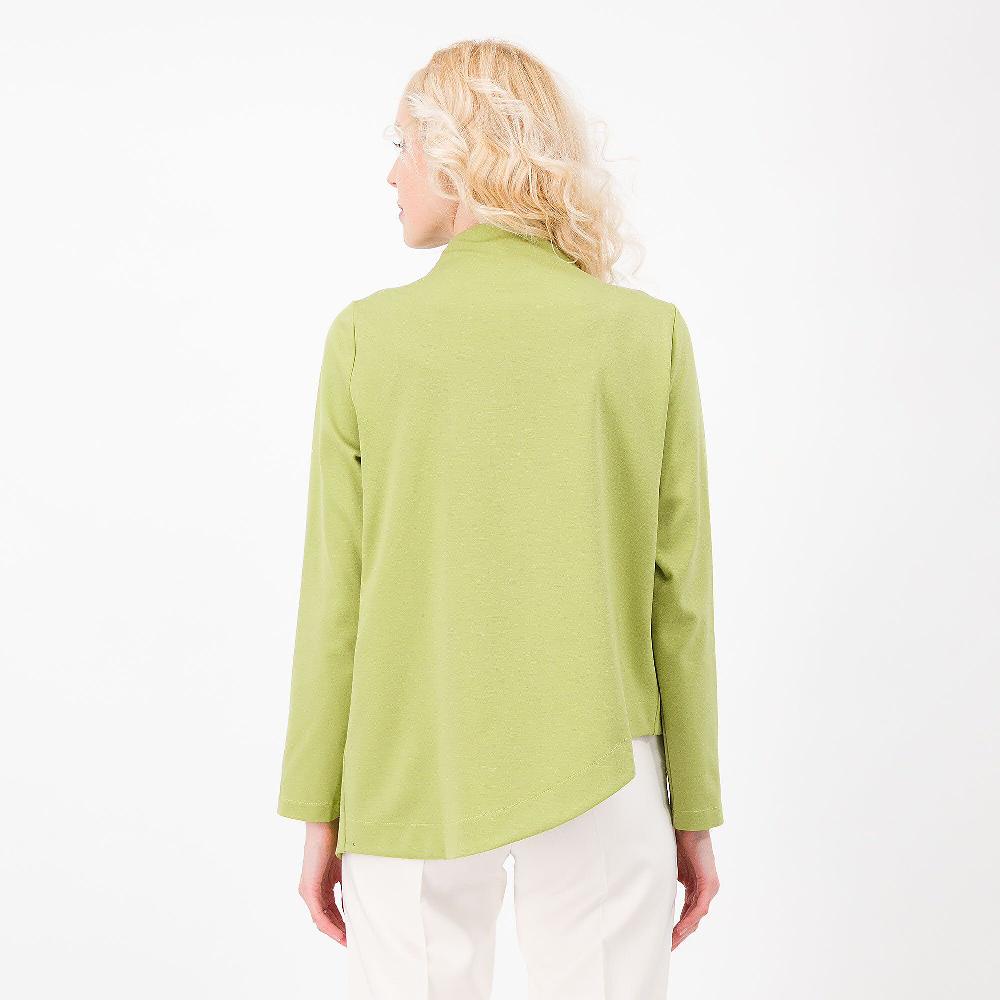 QVC Studio 19 Giacca Asimmetrica Punto Milano Viscosa Allacciatura Obliqua Made In Italy