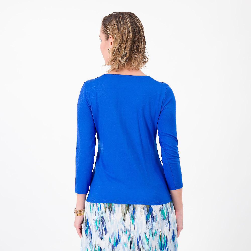 QVC Studio 19 Maglia Scollo Tondo In Jersey Di Viscosa