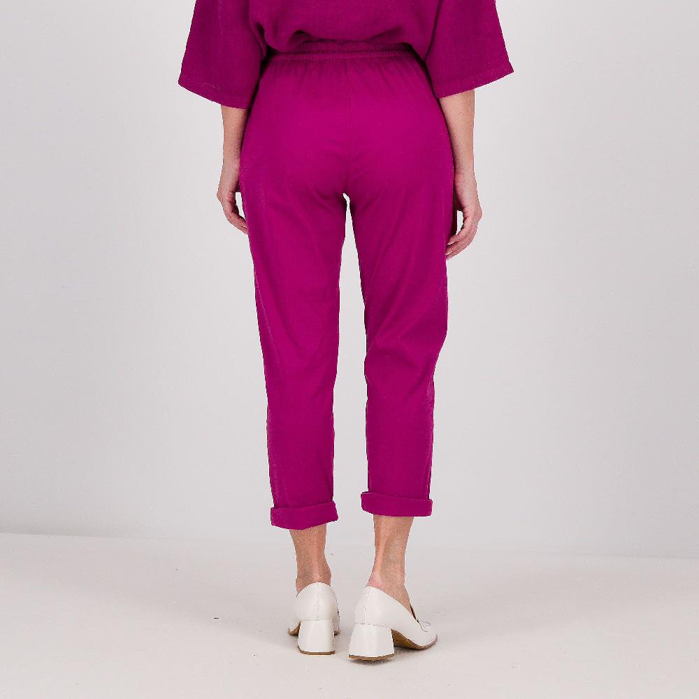 QVC Studio 19 Pantaloni A Carota In Popeline Di Cotone Con Risvolto