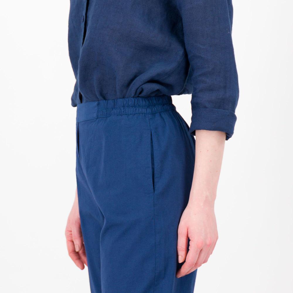 QVC Studio 19 Pantaloni A Carota Popeline Di Cotone Risvolto Al Fondo Made In Italy