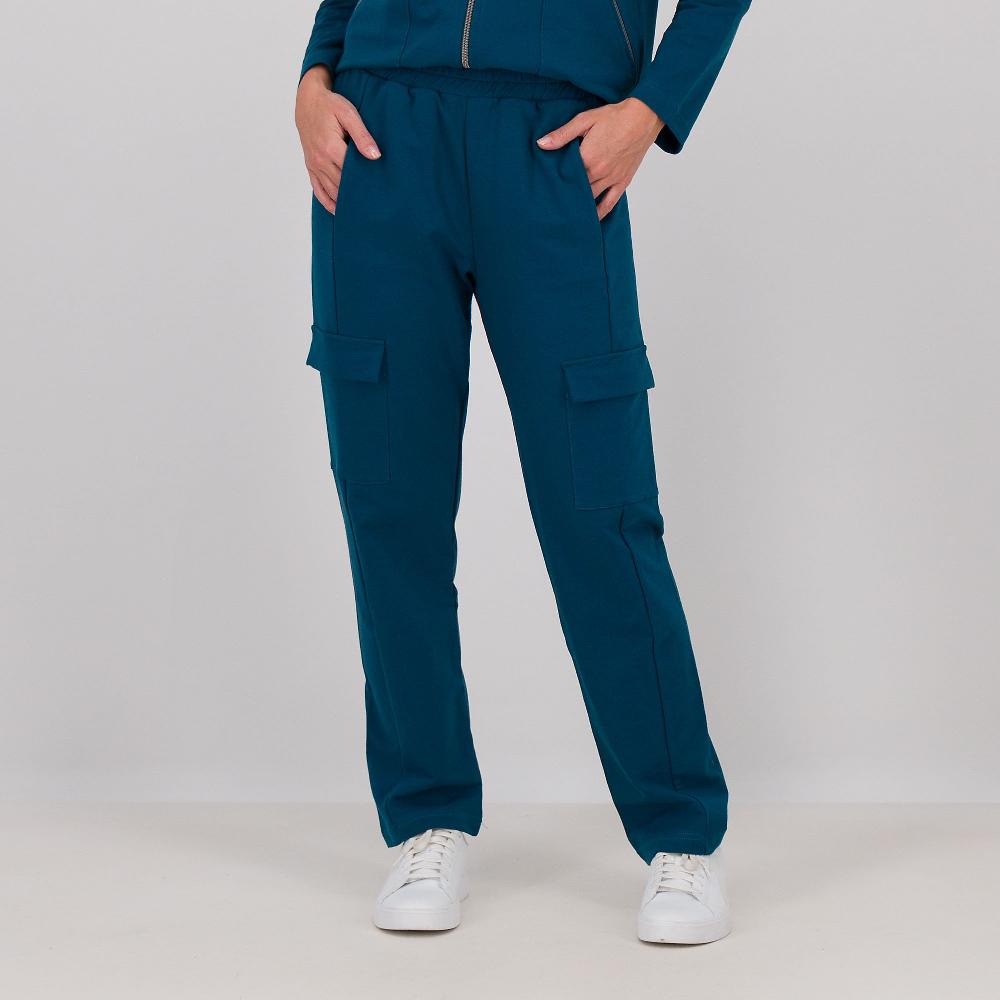 QVC Studio 19 Pantaloni cargo in felpa di cotone con tasche