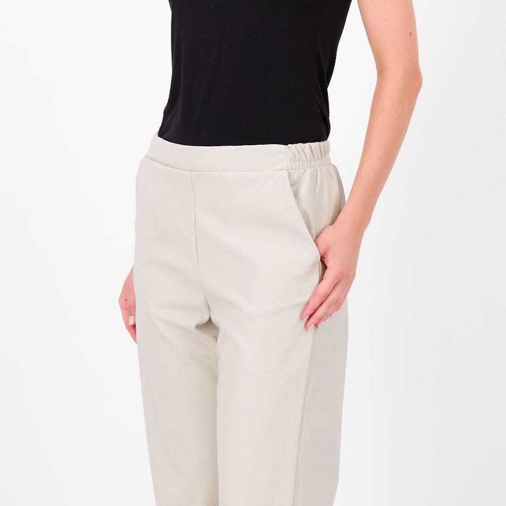 QVC Studio 19 Pantaloni Cropped In Tessuto Spalmato