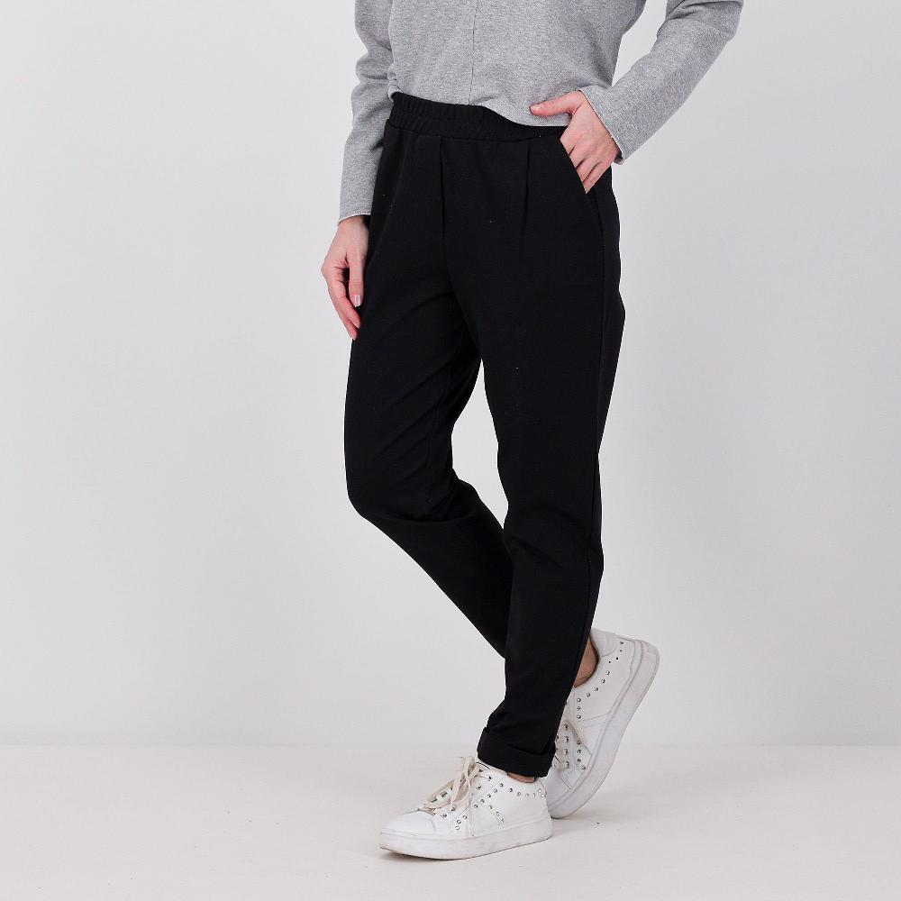 QVC Studio 19 Pantaloni in punto Milano con pinces e risvolto