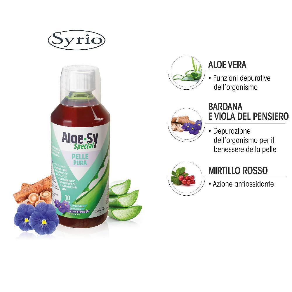 QVC Syrio Kit 4 Integratori Alimentari Con Aloe Vera