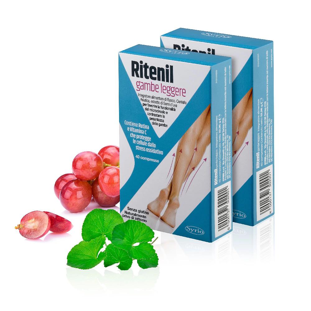 QVC Syrio Ritenil Gambe Leggere Integratore Alimentare (80cpr)