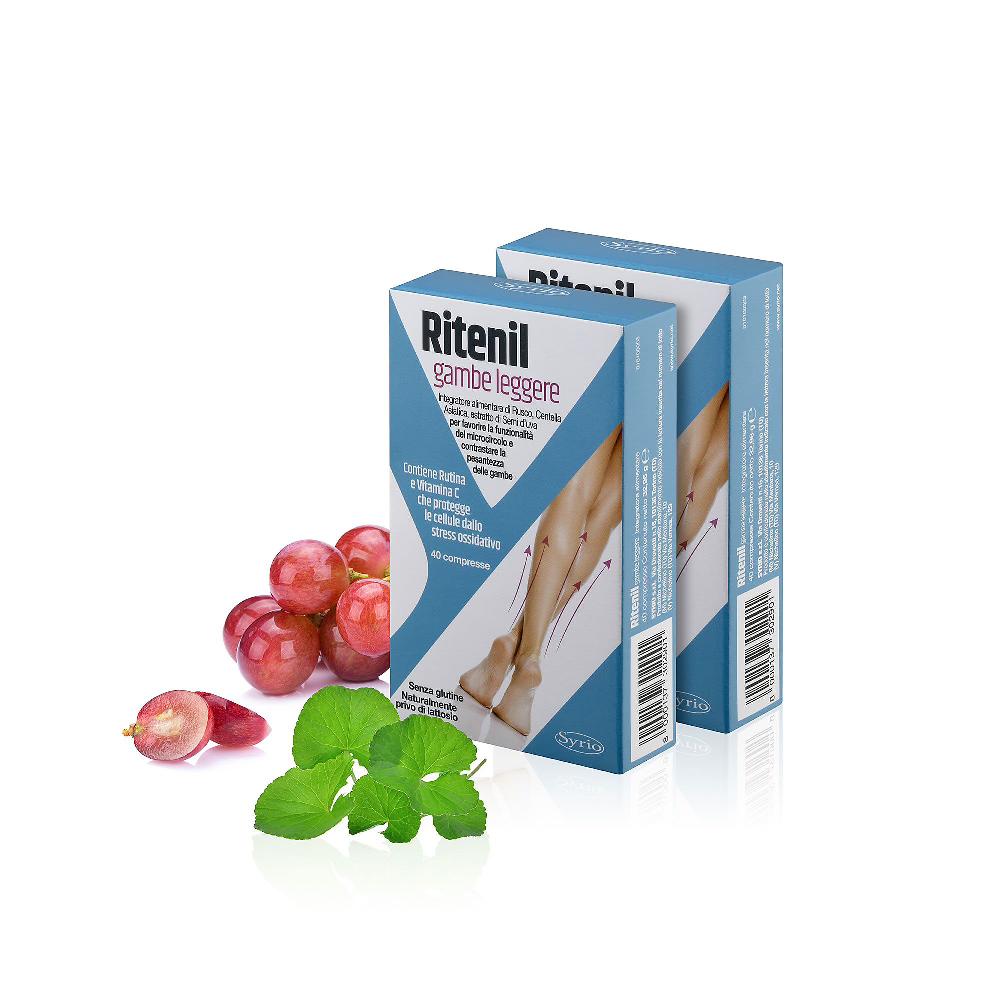 QVC Syrio Ritenil Gambe Leggere Integratore alimentare (80cpr)
