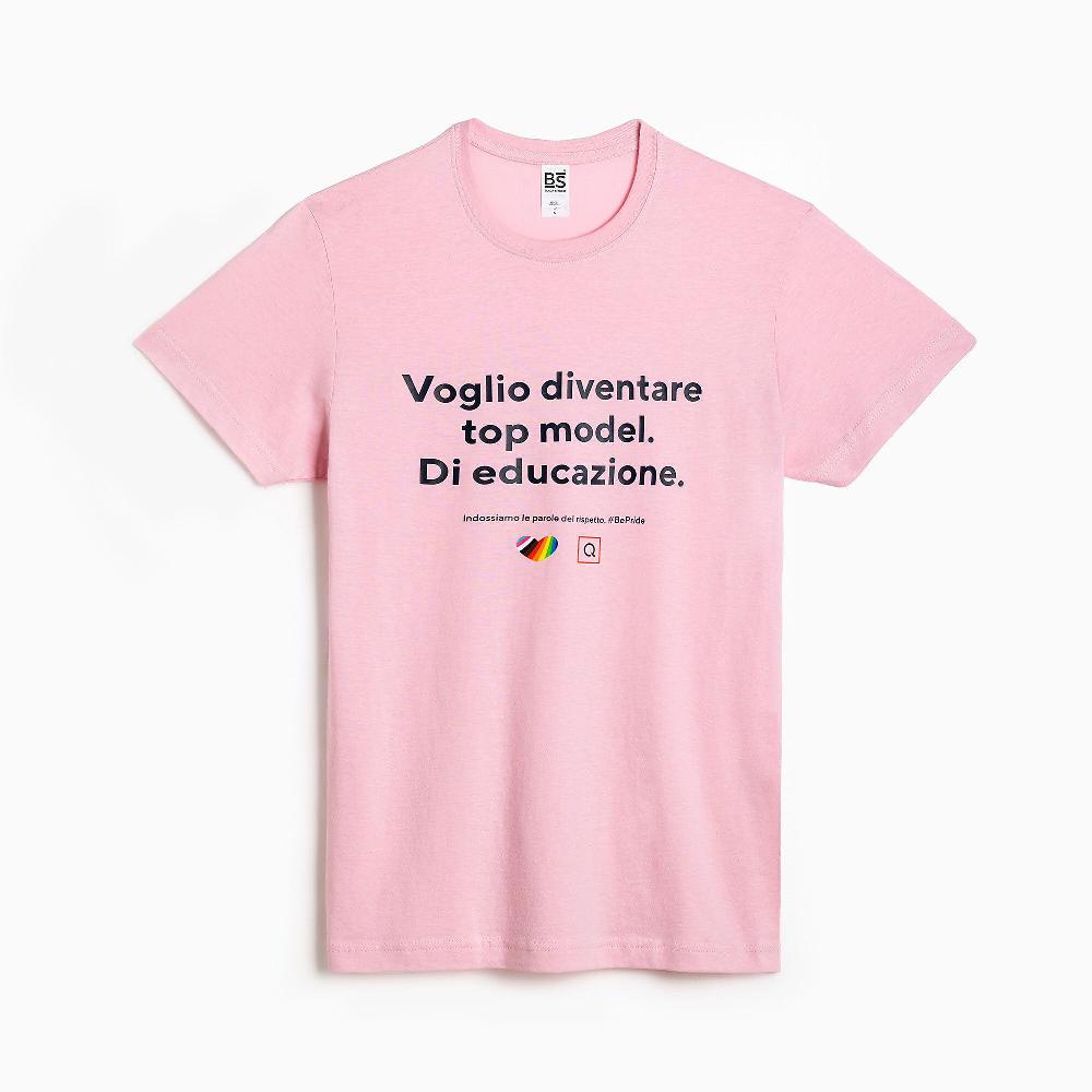 QVC T-shirt Girocollo In 100% Cotone Organico Con Stampa