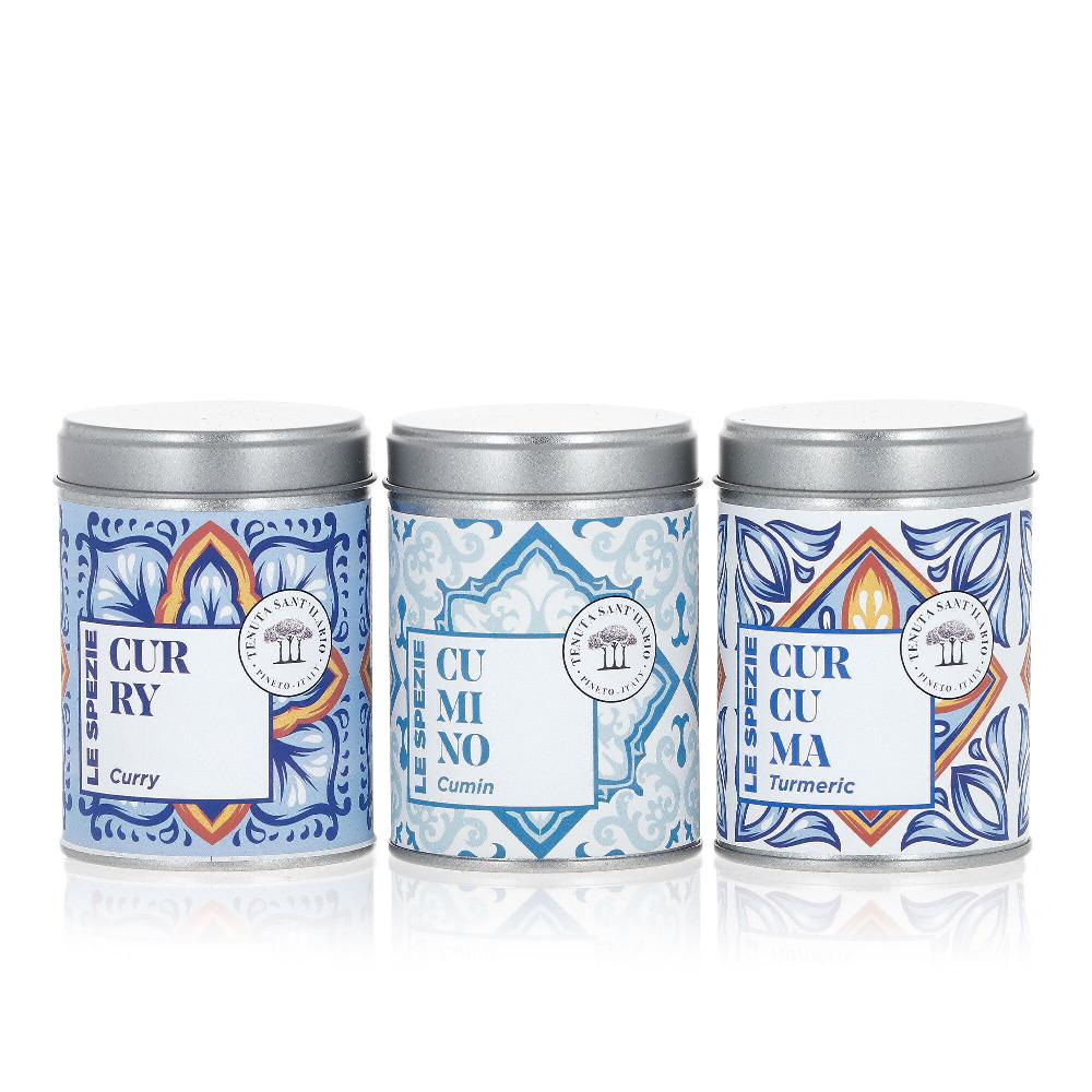 QVC Tenuta Sant'Ilario Kit 3 spezie: curcuma curry cumino