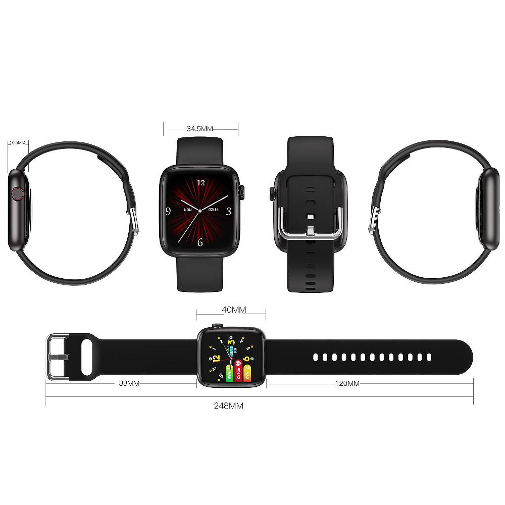 QVC The Artists Miami Smartwatch Display 1.4'' IP68 Per IOS E Android