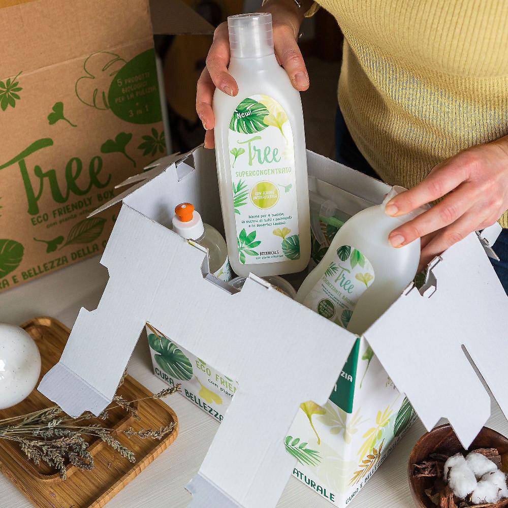 QVC Tree Original Tree Box: Kit 7 Prodotti Per La Pulizia Della Casa