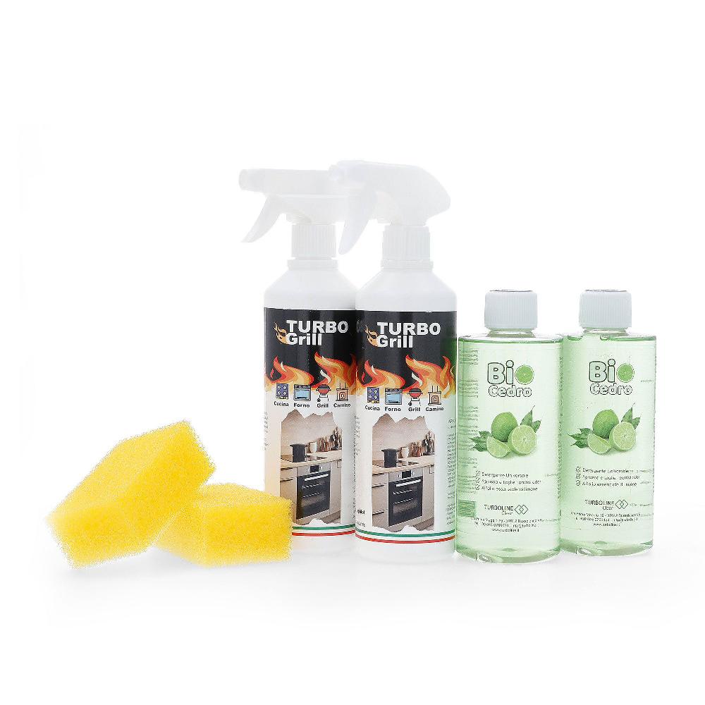 QVC Turboline Kit sgrassatori: 2 Turbogrill + 2 Bio Cedro