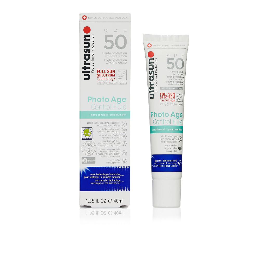 QVC Ultrasun Protezione solare viso e collo Photo Age Control Fluid