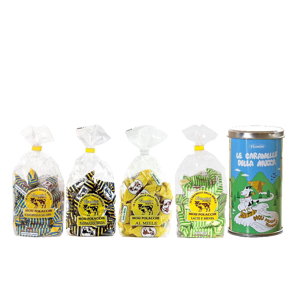 QVC Vicentini Kit caramelle mou polacche in 5 gusti